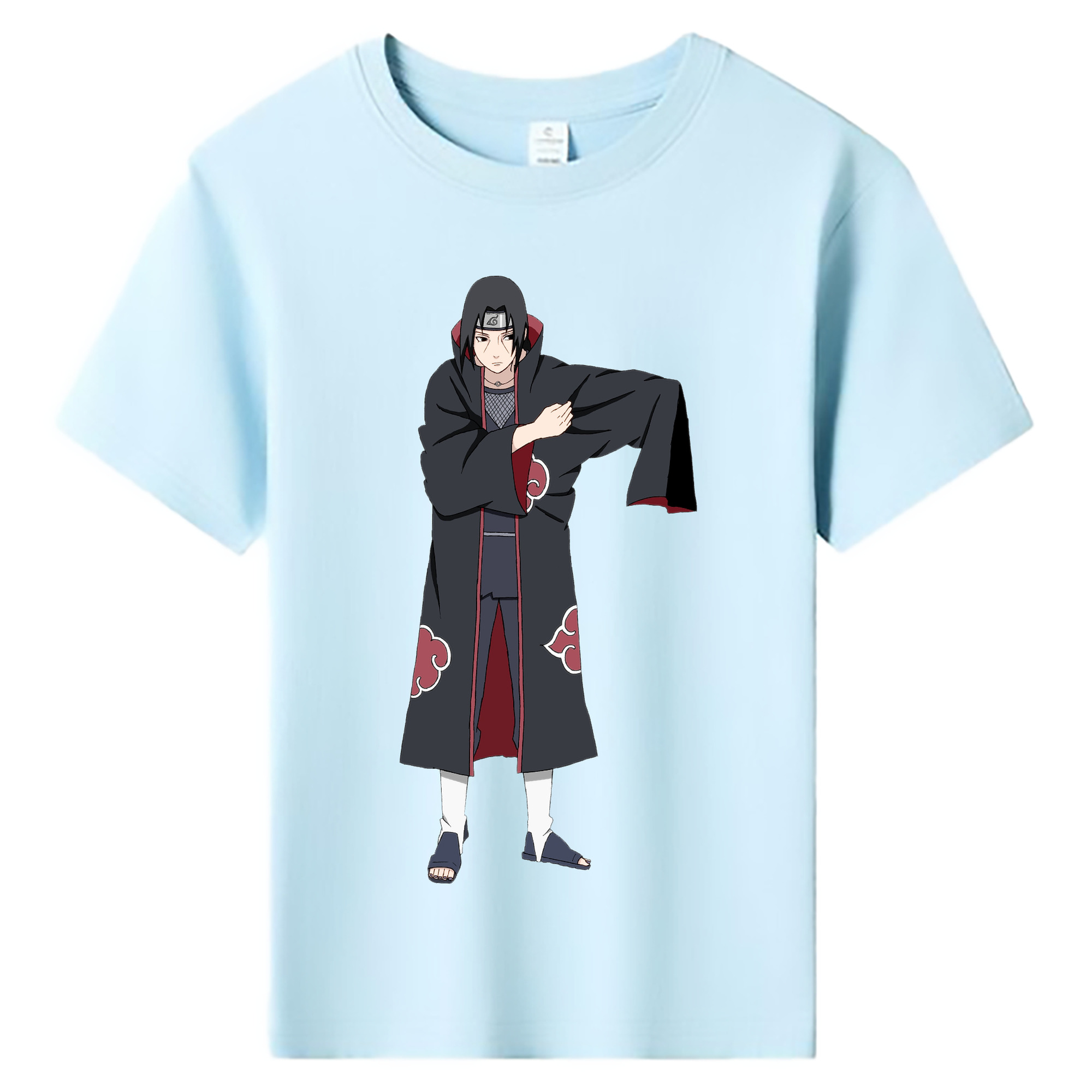 （画像用） NARUTO -ナルト- うちは イタチ Uchiha Itachi 綿100％キッズTシャツ（フロントプリント）